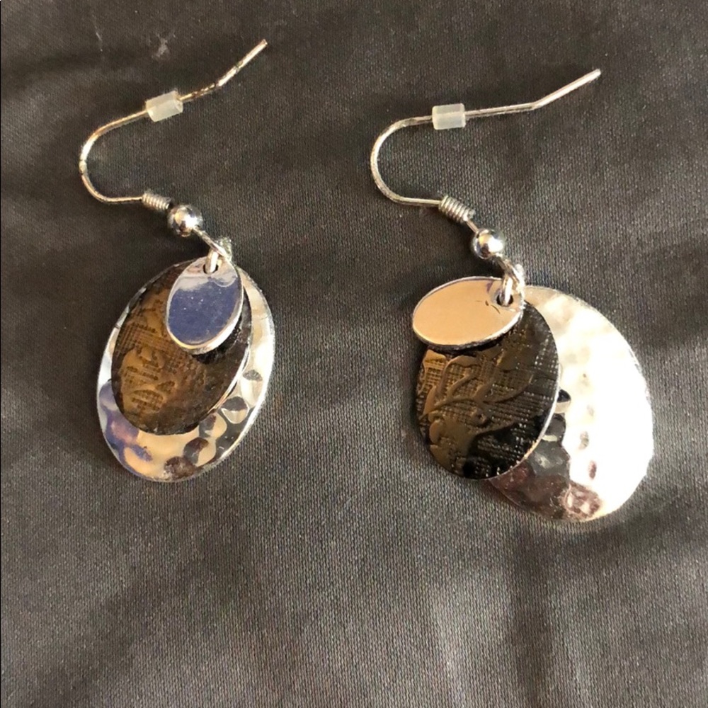 Dangly silver earrings